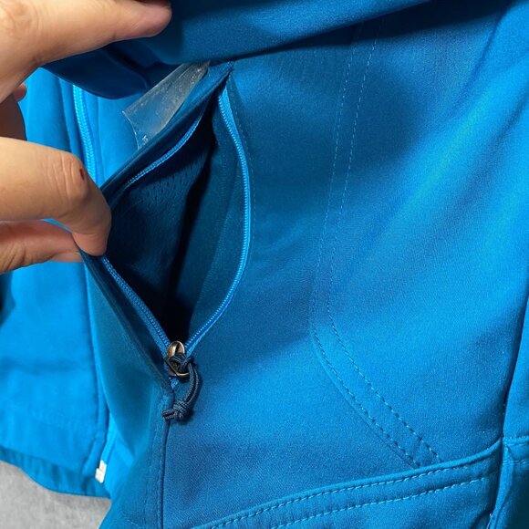 Double Diamond Womens Turquoise Full-Zip Softshell Jacket size XL Fleece Lined - Picture 13 of 16